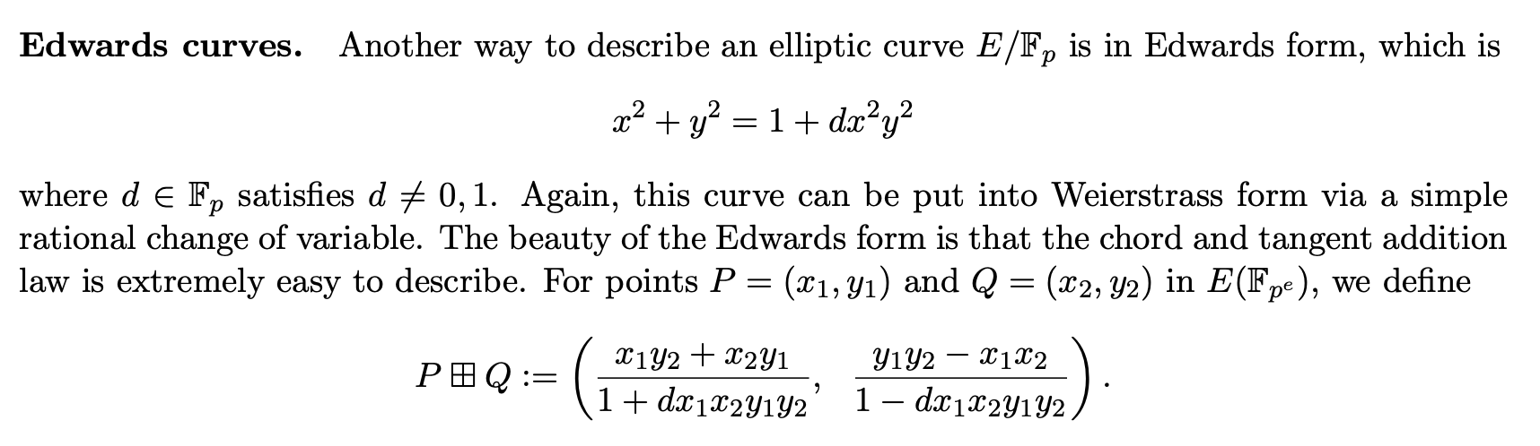 edwards curve